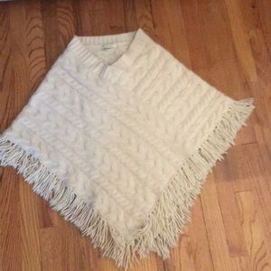 Wool poncho
